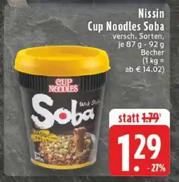 Edeka Nissin Cup Noodles Soba Angebot