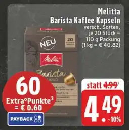 Edeka Melitta Barista Kaffee Kapseln Angebot