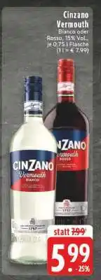 Edeka Cinzano Vermouth Angebot