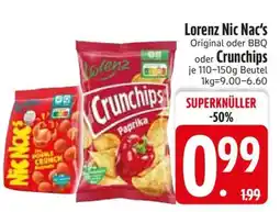Edeka Lorenz Nic Nac‘s Original oder BBQ oder Crunchips Angebot