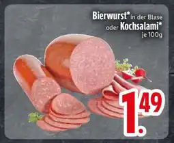 Edeka Bierwurst oder Kochsalami Angebot