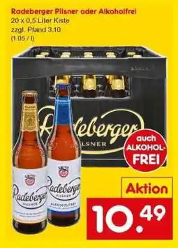 Netto Marken-Discount RADEBERGER Pilsner oder Alkoholfrei Angebot