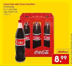 Netto Marken-Discount Coca-Cola oder Coca-Cola Zero Angebot