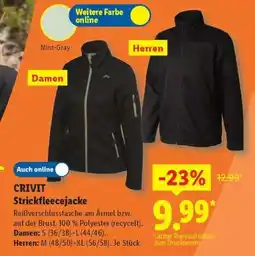 Lidl Crivit Strickfleecejacke Angebot