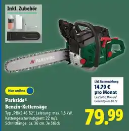 Lidl PARKSIDE Benzin-Kettensäge Angebot