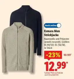 Lidl Esmara Men Strickjacke Angebot