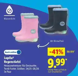 Lidl LUPILU Regenstiefel Angebot