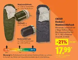 Lidl CRIVIT Decken-/Mumienschlafsack Angebot