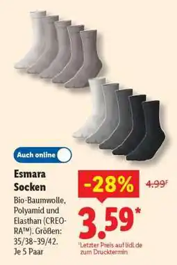 Lidl Esmara Socken Angebot