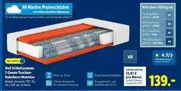 Lidl Hn8 Schlafsysteme 7-Zonen Taschenfederkern-Matratze Angebot
