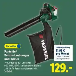 Lidl PARKSIDE Benzin-Laubsauger und -bläser Angebot