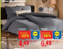 Lidl Livarno Mikrofaser-Satin-Bettwäsche Angebot