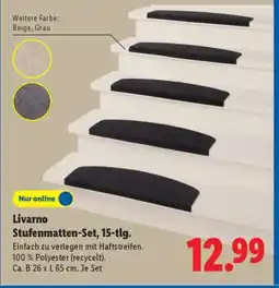 Lidl Livarno Stufenmatten-Set, 15-tlg Angebot