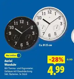 Lidl Auriol Wanduhr Angebot