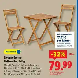 Lidl Livarno home Balkon-Set, 3-tlg Angebot