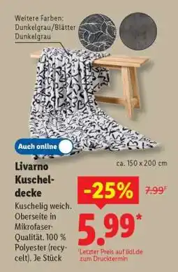 Lidl Livarno Kuscheldecke Angebot