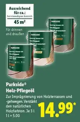 Lidl Parkside Holz-Pflegeöl Angebot