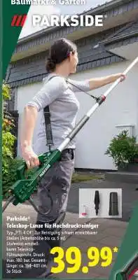 Lidl Parkside Teleskop-Lanze für Hochdruckreiniger Angebot