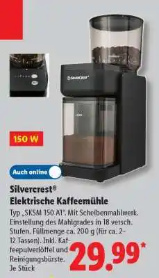 Lidl SILVERCREST Elektrische Kaffeemühle Angebot