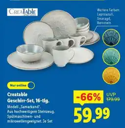 Lidl Creatable Geschirr-Set, 16-tlg Angebot