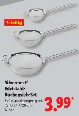 Lidl Silvercrest Edelstahl-Küchensieb-Set Angebot