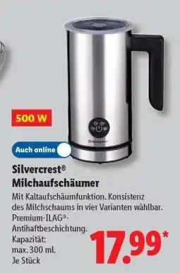 Lidl SILVERCREST Milchaufschäumer Angebot