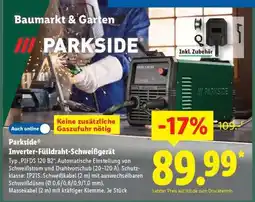 Lidl PARKSIDE Inverter-Fülldraht-Schweißgerät Angebot