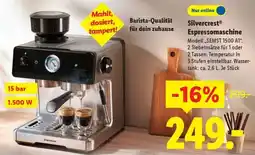 Lidl SILVERCREST Espressomaschine Angebot