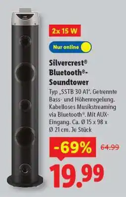 Lidl SILVERCREST Bluetooth -Soundtower Angebot