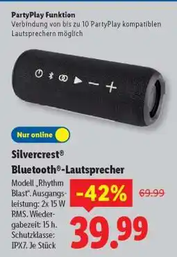 Lidl SILVERCREST Bluetooth - Lautsprecher Angebot