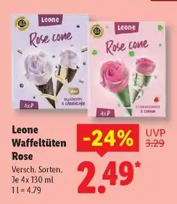 Lidl Leone Waffeltüten Rose Angebot