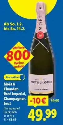 Lidl Moët & Chandon Rosé Imperial, Champagner, brut Angebot