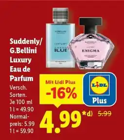 Lidl Suddenly/G.Bellini Luxury Eau de Parfum Angebot