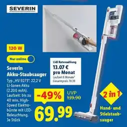 Lidl Severin Akku-Staubsauger Angebot