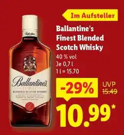 Lidl Ballantine’s Finest Blended Scotch Whisky Angebot
