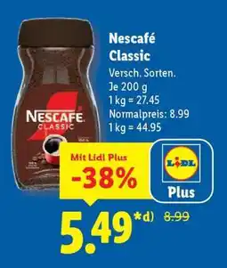 Lidl Nescafé Classic Angebot
