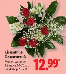 Lidl Lisianthus- Rosenstrauß Angebot