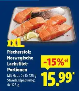 Lidl Fischerstolz Norwegische Lachsfilet-Portionen Angebot