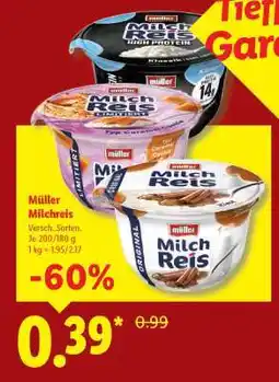 Lidl Müller Milchreis Angebot