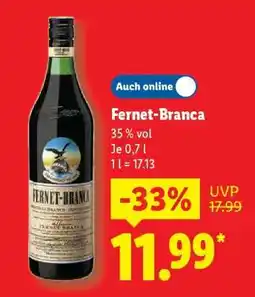 Lidl Fernet Branca Angebot