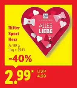 Lidl Ritter Sport Herz Angebot