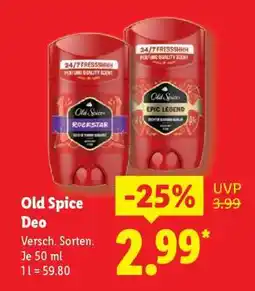 Lidl Old Spice Deo Angebot