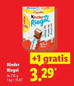 Lidl KINDER Riegel Angebot