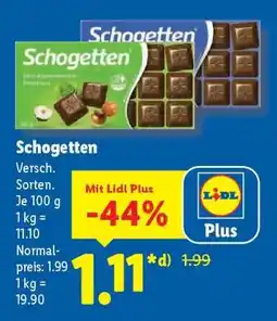 Lidl Schogetten Angebot