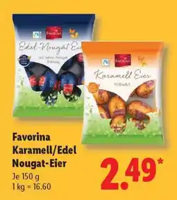 Lidl Favorina Karamell-/Edel Nougat-Eier Angebot