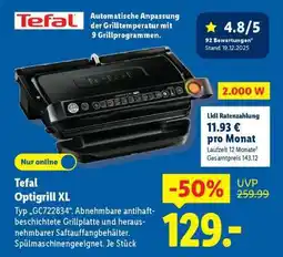 Lidl TEFAL OptiGrill XL Angebot