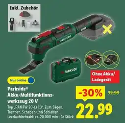 Lidl PARKSIDE Akku-Multifunktionswerkzeug 20 V Angebot