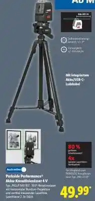 Lidl PARKSIDE PERFORMANCE Akku-Kreuzlinienlaser 4 V Angebot