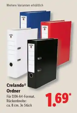 Lidl crelando Ordner Angebot