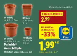 Lidl PARKSIDE Anzuchttöpfe Angebot